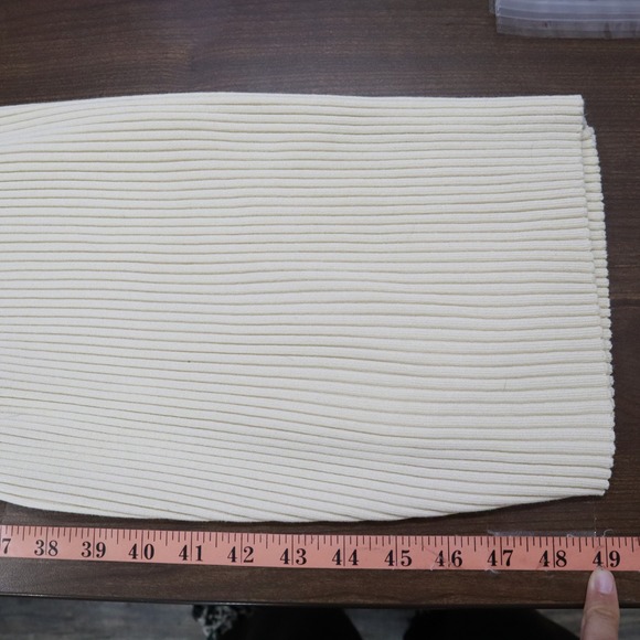 Joie Knit Midi Dress Womens L Beige Ribbed Classic Boho Staple Casual Chic - Picture 13 of 16